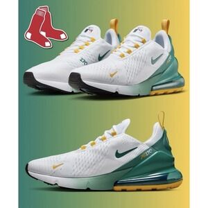 Men Size 12 Nike Air Max 270 x MLB Boston Red Sox City Connect Shoes HQ7998-100